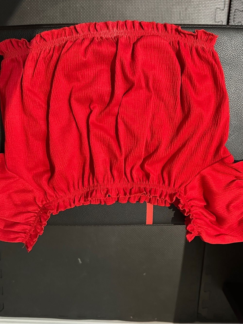 Women’s Red Elastic Waist top